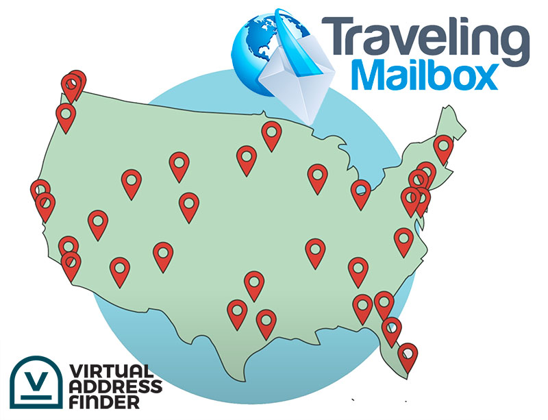 US addresses from Traveling Mailbox