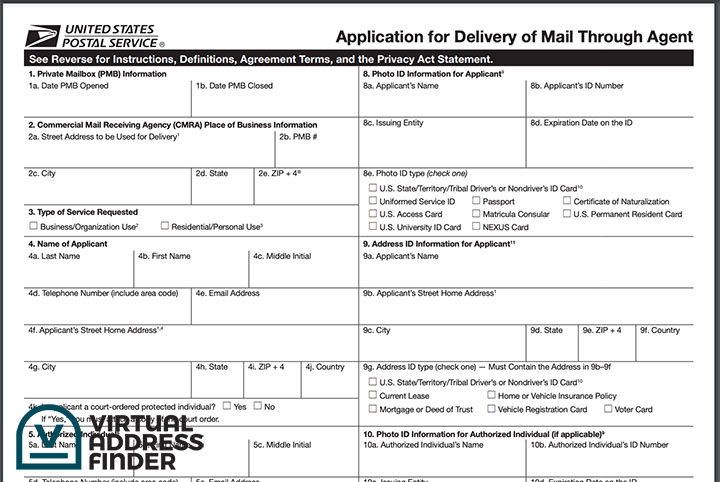 USPS form 1583 example