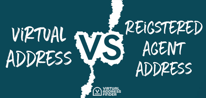 Virtual address vs registered agent address