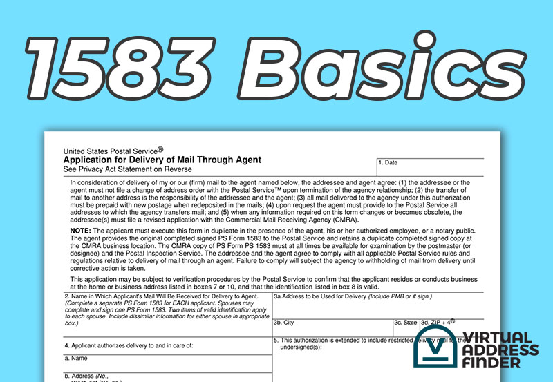 Form 1583 Basics