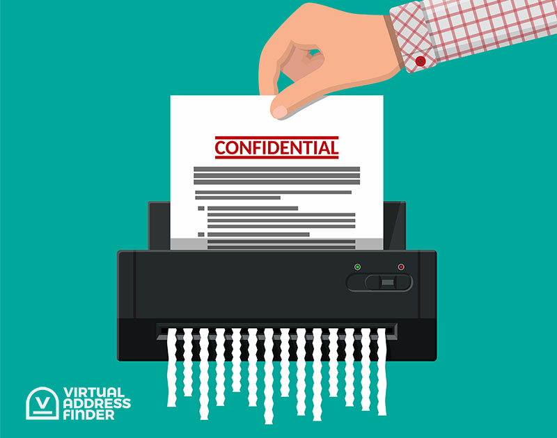 Shredding confidential documents