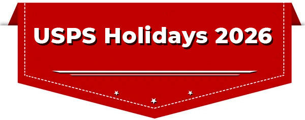 USPS Holidays for 2026