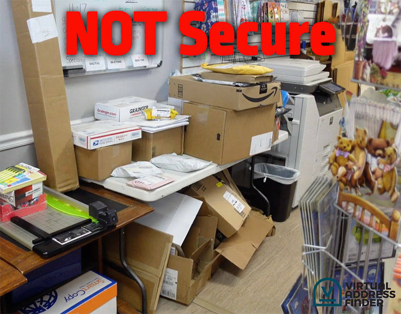 a virtual address location that is not secure