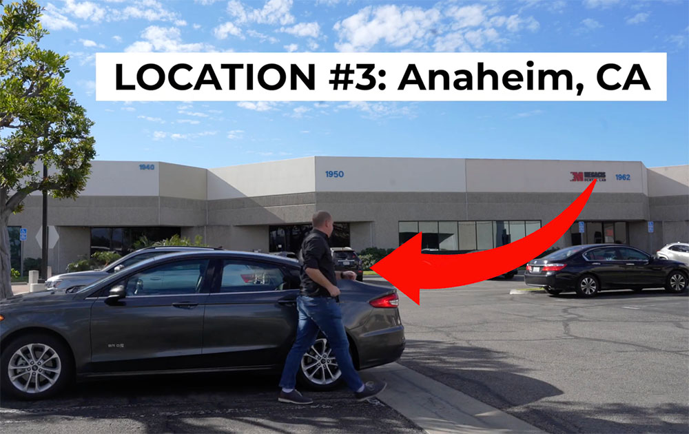 Josh visits a virtual mailbox address in Anaheim California